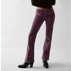 FREE PEOPLE Hit Back Slim Flare Pants Sz 6 NEW